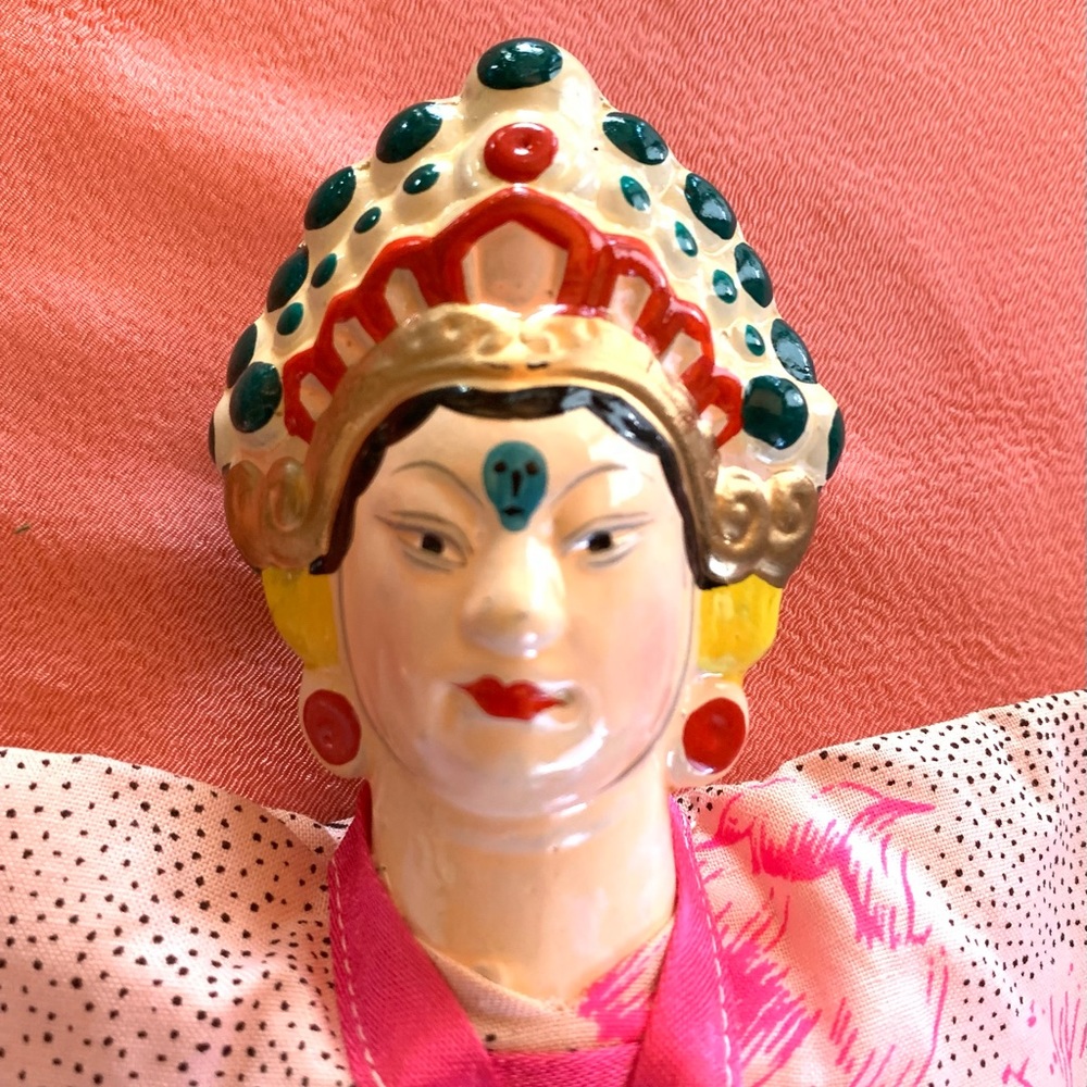Asian Opera Doll Puppet. Vintage. Perfect Condition. Never Used